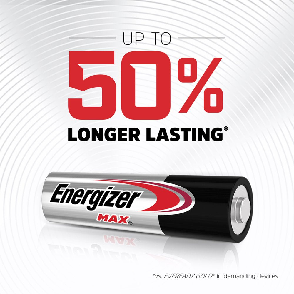 Energizer MAX AA Batteries (24 Pack), Double A Alkaline Batteries