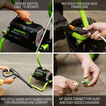 Greenworks 2000 PSI 1.1 GPM Cold Water Electric Pressure Washer