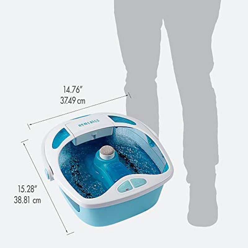 Homedics Shower Bliss Footspa with Massaging Water Jets, 3 Attachments and Toe-Touch Controls, FB-625