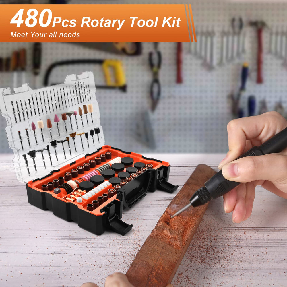 480Pcs Rotary Tool Accessories Kit Compatible with Dremel