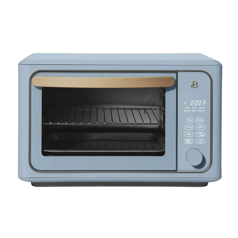 Beautiful 6 Slice Touchscreen Air Fryer Toaster Oven, Black Sesame by Drew Barrymore