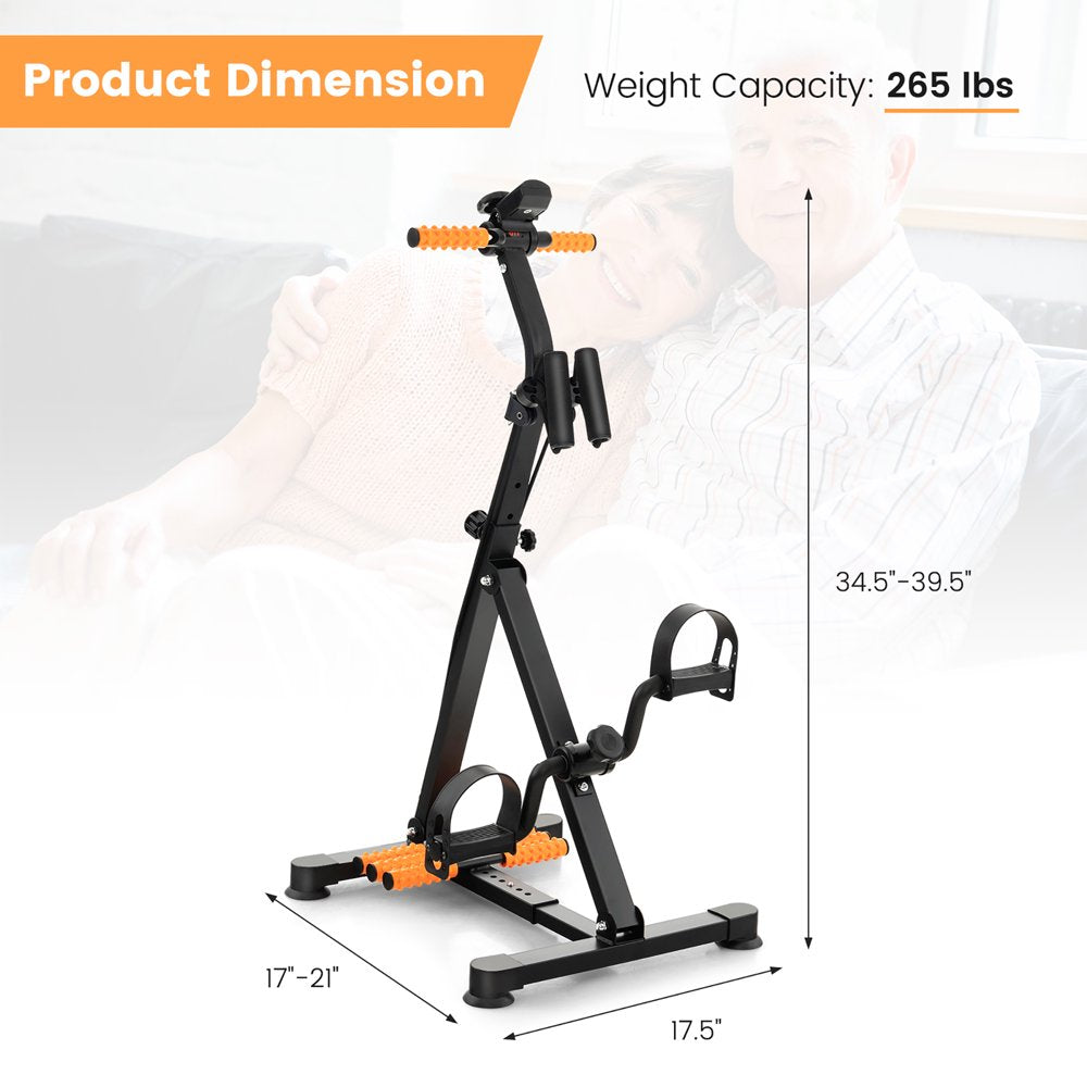  Adjustable LCD Pedal Exercise Bike withMassage Total Body Fitness Rehab Equipment