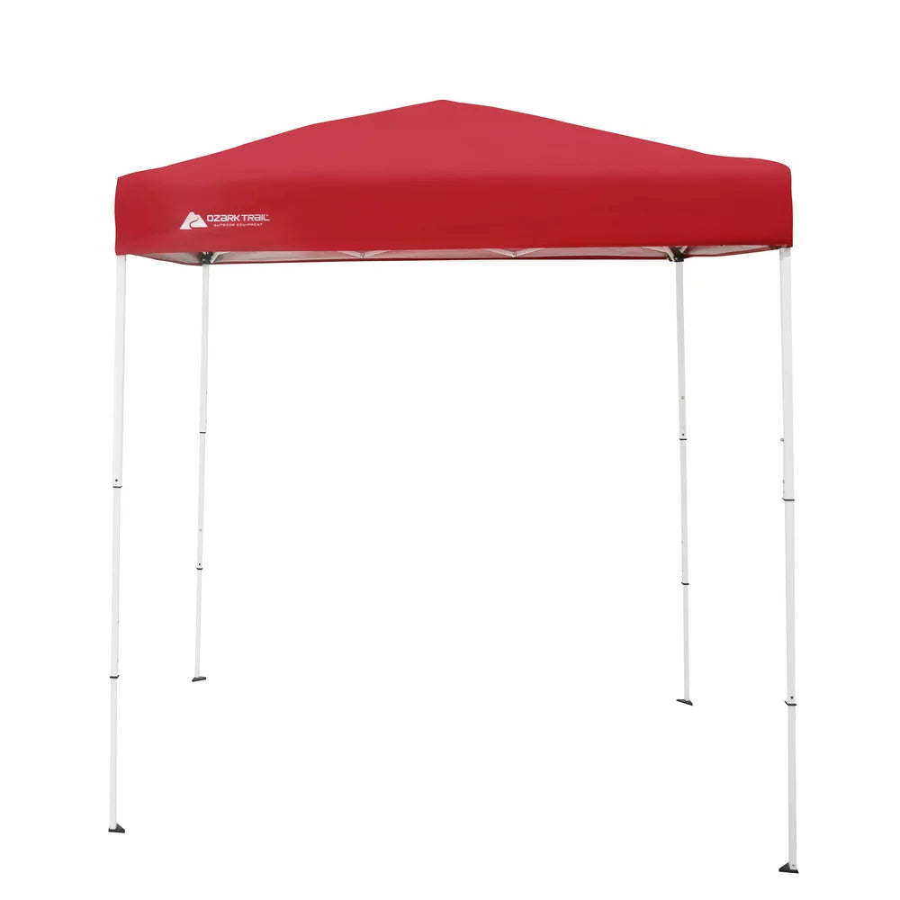  4' x 6' Instant Canopy Outdoor Shade Shelter, Brilliant Red; Assembled Dimensions :4 ft. x 6 ft. x 85 in.