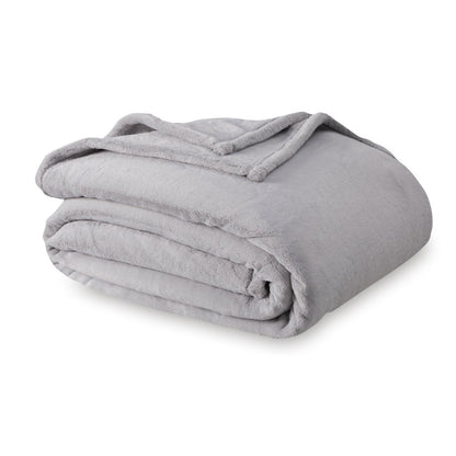 Hotel Style Luxury Plush Blanket 90” x 94” Gray