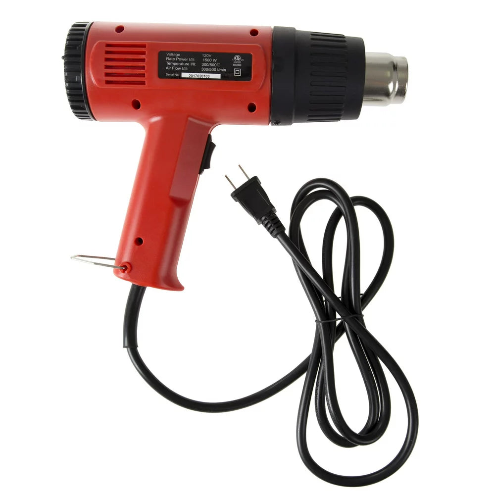  Dual Temperature Heat Gun, 1500 Watt, 120V Heating Gun Tool (Great for DIY, Home Improvement, Contractors, Removing Paint)