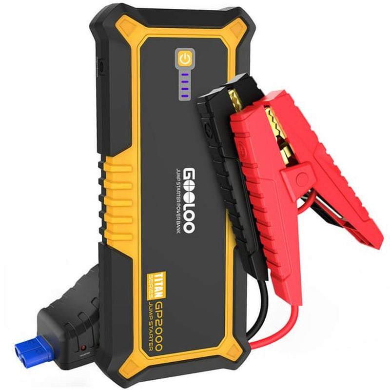 GOOLOO Jump Starter,2000A Peak 19800mAh Car Jump Starter 12V up to 9L Gas or 7L Diesel Engine,Portable SuperSafe Battery Booster Pack with USB Quick Charge