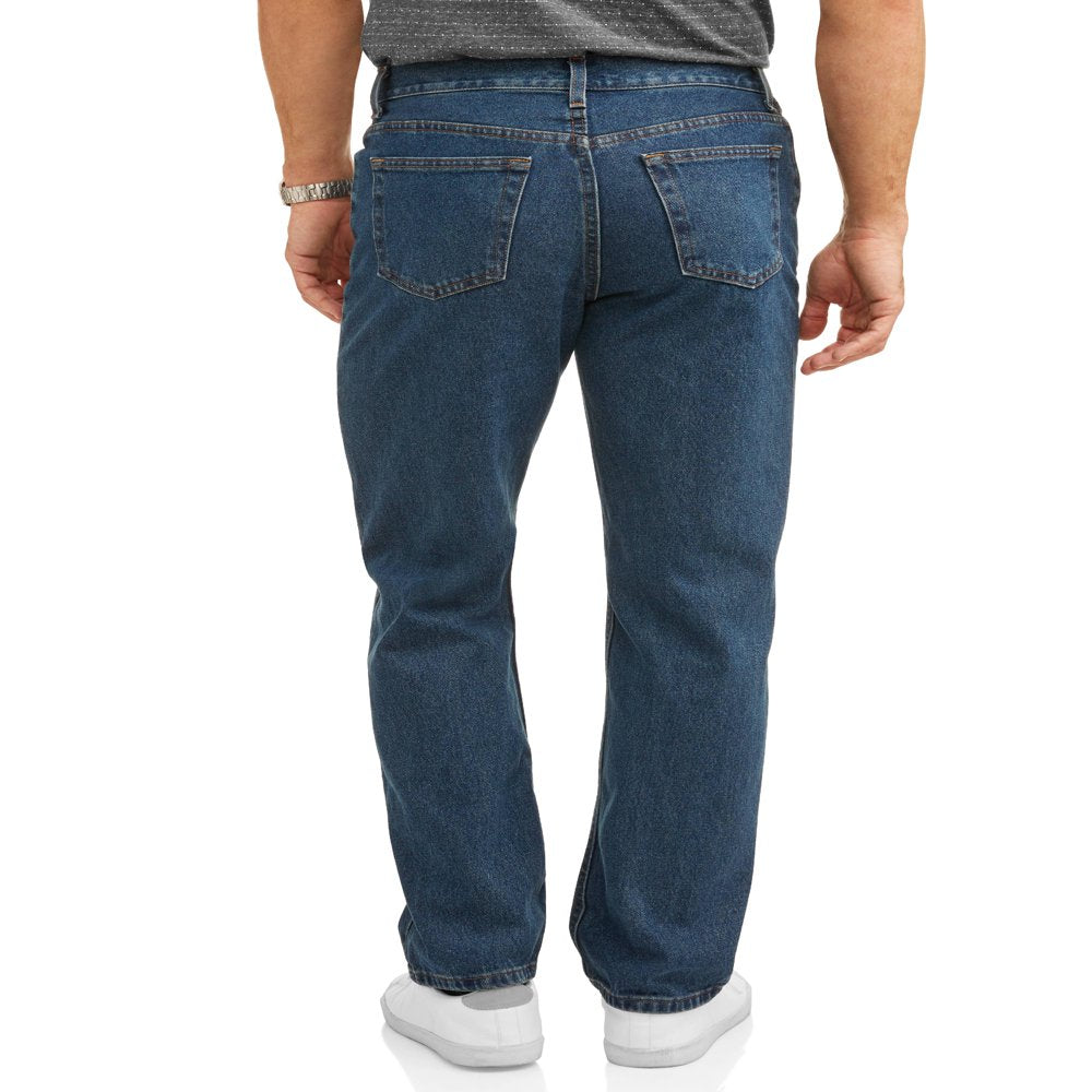  Men's and Big Men's 100% Cotton Relaxed Fit Jeans