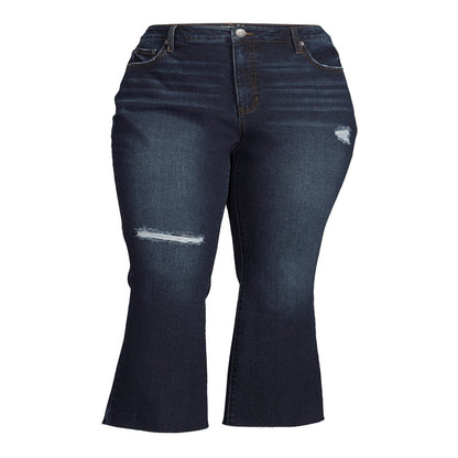 Women'S plus Size Cropped Bootcut Jeans